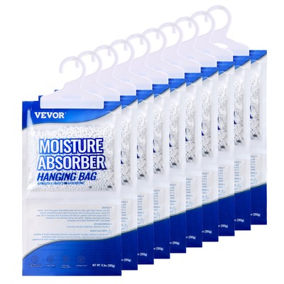 Uimoso Hanging Moisture Absorber 10 Packs 9.3oz Fragrance Free Dehumidifier Bags
