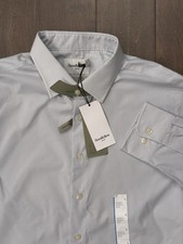 Goodfellow  Co Mens Button Down Standard Fit Stretch Dress Shirt Size L 16/16.5