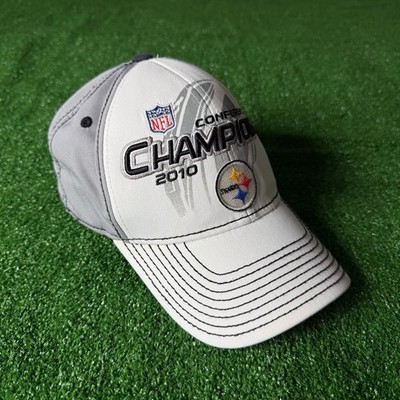 Reebok On Field Pittsburgh Steelers 2010 AFC Champions Super Bowl XLV Cap Hat OS