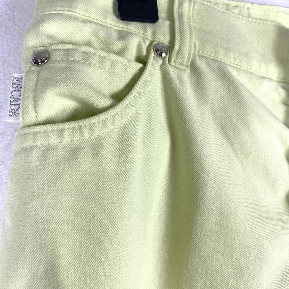 RARO Pantalones Escada Vintage Mujer 31x30 Talla 40 EU Pantalones de tiro alto Elastizados Denim Foto 4 de 4