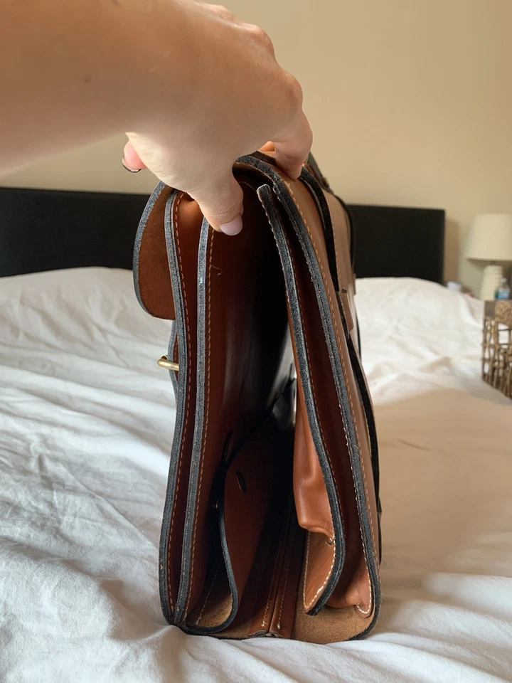 De colección de cuero genuino hecho a mano para hombre The J. Peterman Company Lexington Kentu Foto 3 de 4