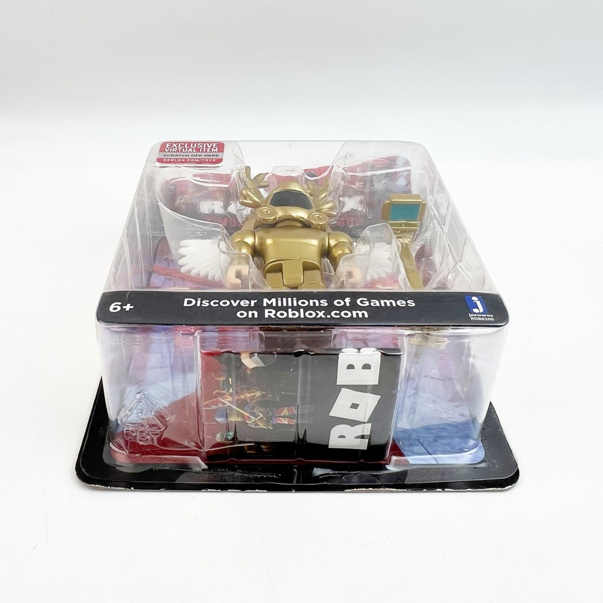 Roblox Simoon68 Golden God Action Figure Jazwares Virtual Code New