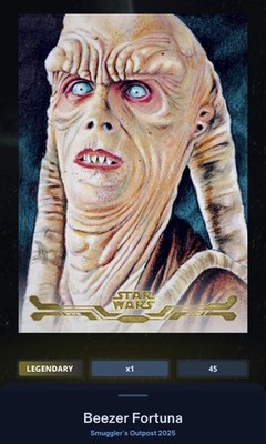 Beezer Fortuna Stellar Art Gold 50cc - Star Wars Card Trader Smuggler s Outpost