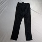 Danskin Womens Leggings Small Black Textured High Waist Stretch Capri-Length — photo 1