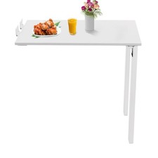 Wall Mounted Folding Table with Legs, 29.52  15.75 inches Multi-Function Din...