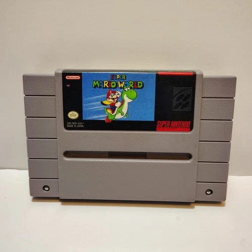 Super Mario World (Super Nintendo) SNES Cartridge - Authentic, Tested & Works