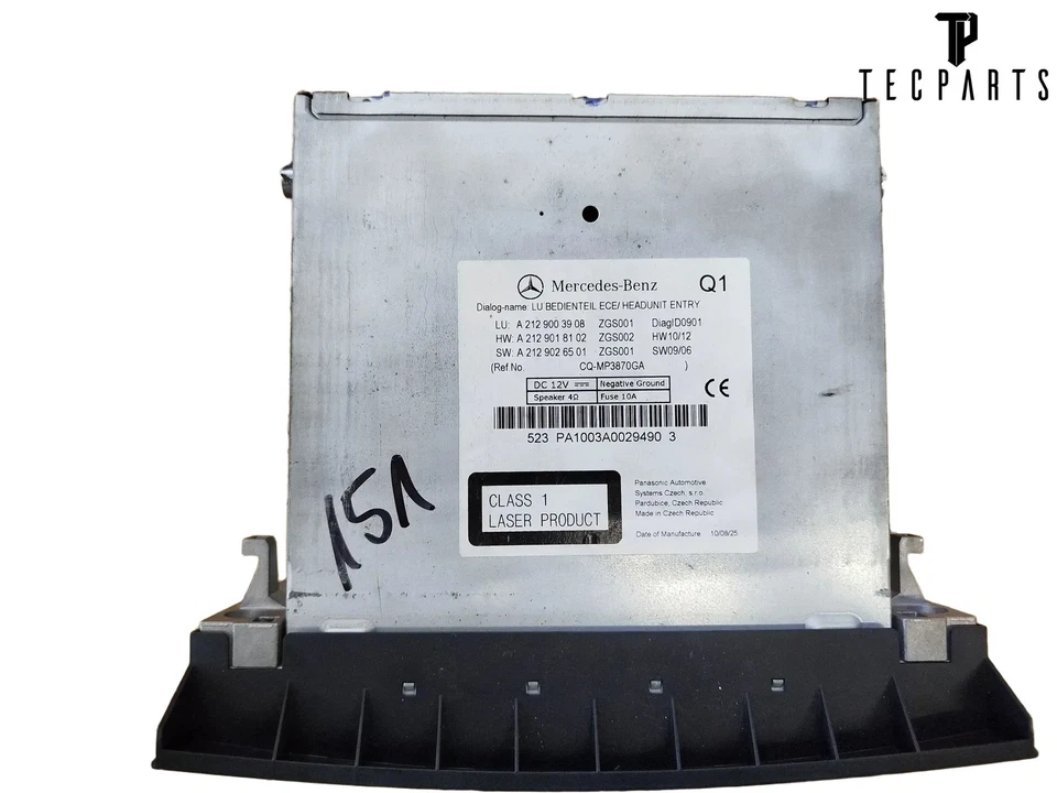 Mercedes S212 W212 E Klasse Radio Autoradio A2129003908 - Bild 3 von 3