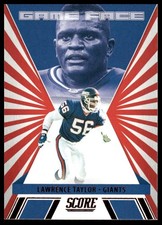 Lawrence Taylor 2021 Score #GF12 Game Face Red New York Giants