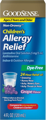Goodsense Children'S Loratadine Oral Solution, Grape Flavor, 4 Fl Oz