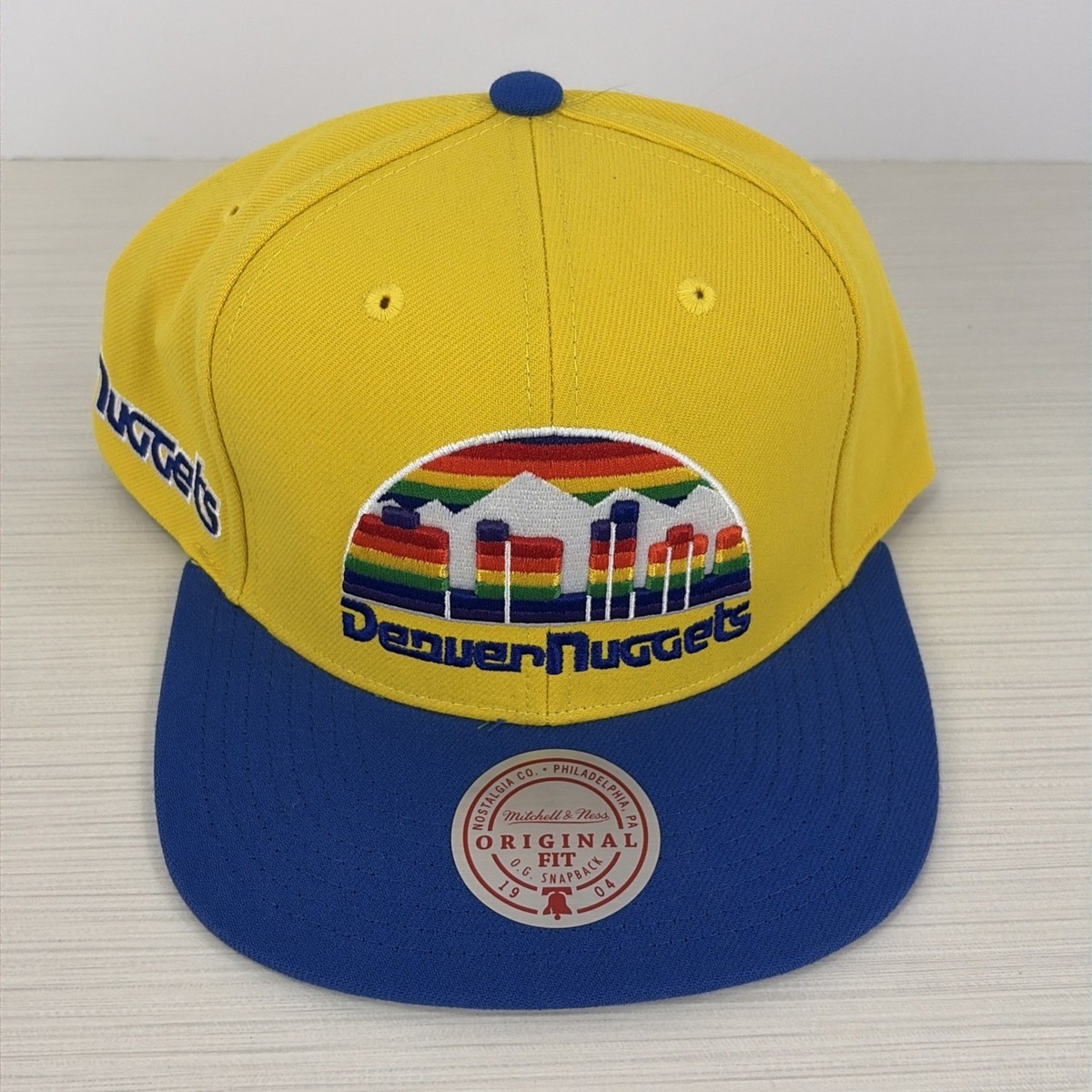 Mitchell & Ness Yellow/Navy NBA Denver Nuggets Reload HWC Snapback 