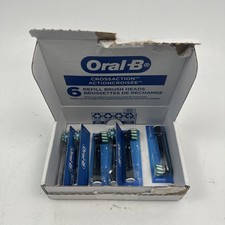 Pack Of 6 Genuine Oral-B CrossAction Replacement Brush Heads Black