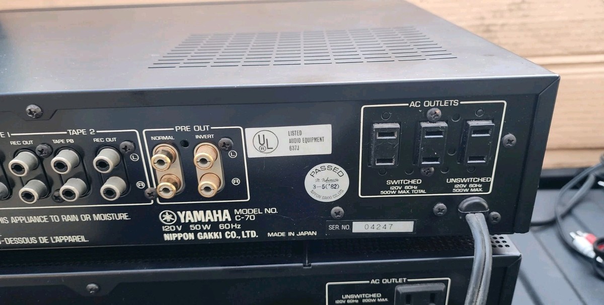 Yamaha C-70 Pre-Amp/Processor Amplifier for sale online | eBay
