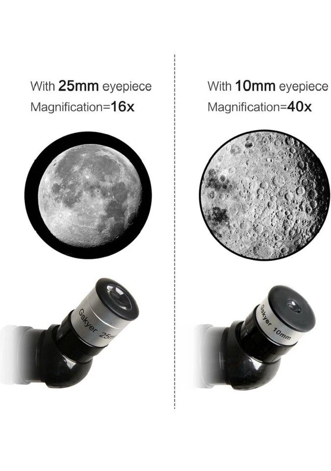 Gskyer AZ70400 400mm Astronomical Refracting Telescope 70mm Aperture AZ Mount - Image 2 of 4