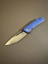 Sitivien ST 141 - Outdoor Hunting Camping Knife D2 Steel Blue G10 Handle ￼