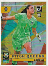 2023 Panini Donruss FIFA Women's World Cup - Lorena #3 RC Pitch Queens Brazil