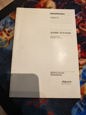 Geldspielautomat Spielautomat Handbuch Game Station 