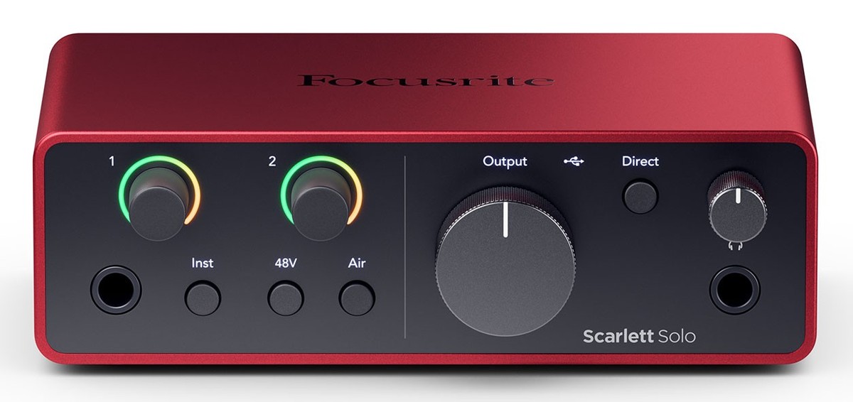 Focusrite Scarlett Solo Studio 4th Gen Recording Interface+Mic+Pop