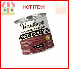 Varathane Premium Fast Dry Wood Stain, Half Pint, Cabernet