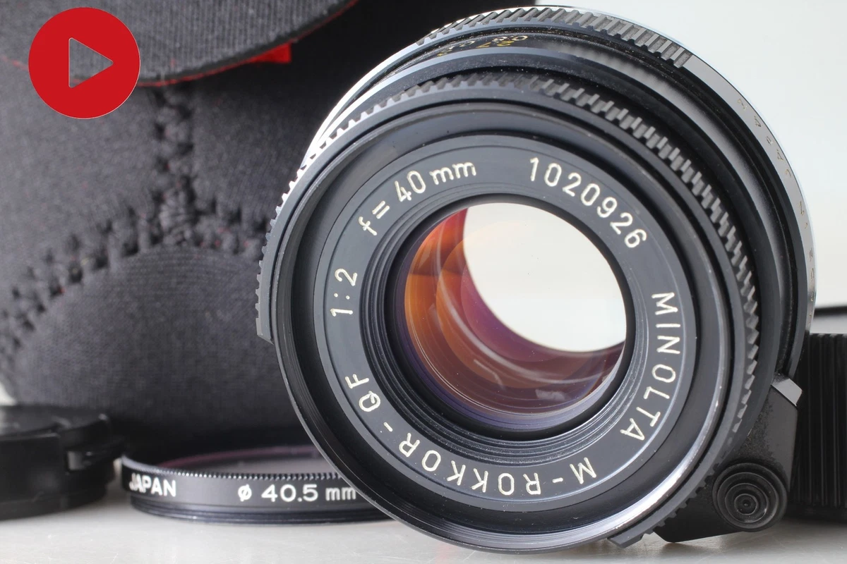 Minolta M Rokkor 40mm F2 for sale - eBay