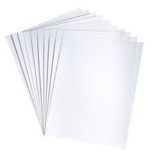 Hygloss Velour Paper, White 8.5"x11", Soft Velvety, 10-Pack, Works with Printers
