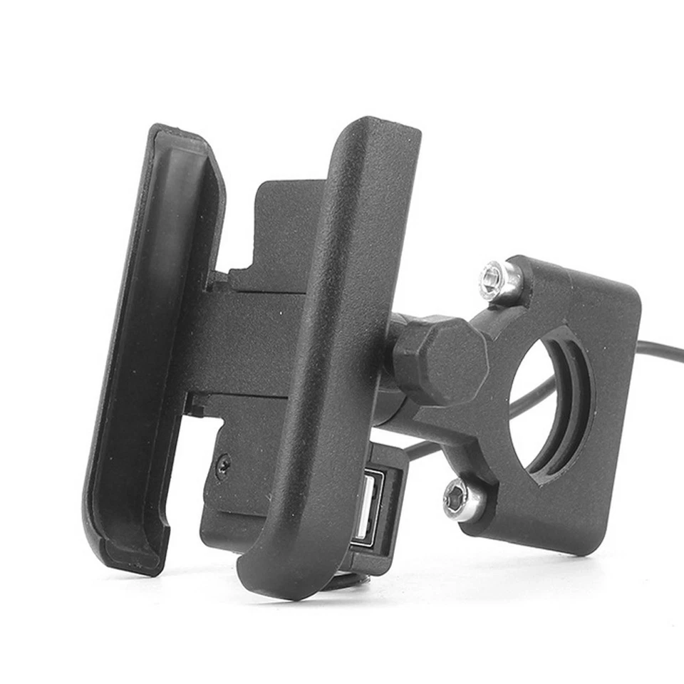 Motorcycle USB Charger Phone Holder Handlebar Mount For Kawasaki Vulcan VN1500 Foto 4 de 4