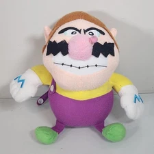 Wario Super Mario Party Sanei Hudson 2003 Plush Stuffed 8" Toy Japan - ISSUES 