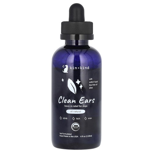 Clean Ears, Leave-In Relief for Dogs, 4 fl oz (118 ml)