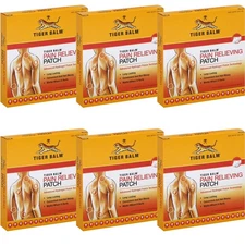 Tiger Balm Pain Relieving Patch, 4x2.75", 6x5-Count Packs - Muscle & Joint