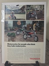 Vintage Motorcycle Advertisement- June 1973- Honda Motorbike