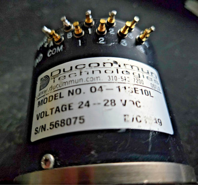 Ducommun/DBP Microwave 04-113E10L 4 pos'n RF switch type N connectors 28V tested