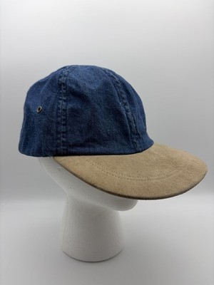 Vintage Union Made USA Cabbie Hat Mens Large Blue White 