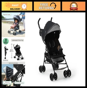 Lightweight Compact Fold Stroller - Multi-Position Recline, Canopy, Travel Umbre
