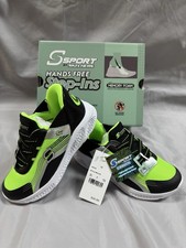 S Sport by Skechers Myles Boy Hands Free Step-In Light Up Sneaker Green Size 12