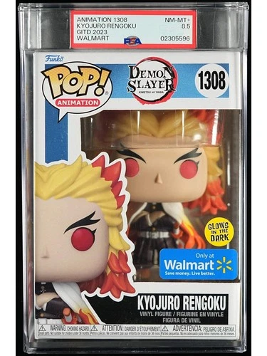 Kyojuro Rengoku Animation Demon Slayer GITD Walmart 1308 Funko Pop! PSA 8.5+