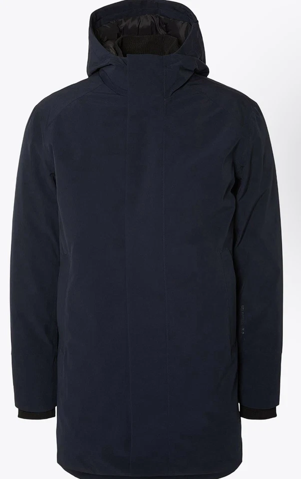 Parka mediana nueva con etiquetas Selected Homme Tech. Precio de venta sugerido por el fabricante 385 USD azul Foto 3 de 4