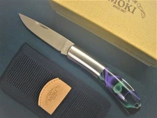 Moki MK-100AST Pliant Folding Knife Acetate resin Handle w/Lynen sheath