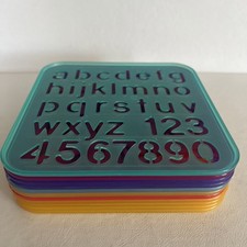 11 Vtg Tupperware Tuppertoys Stencils Winnie The Pooh Shapes Animals Letters