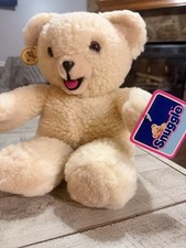 Vintage 1986 Russ Berrie Snuggle Bear 3146 Original Hang Tags Fabric Softener