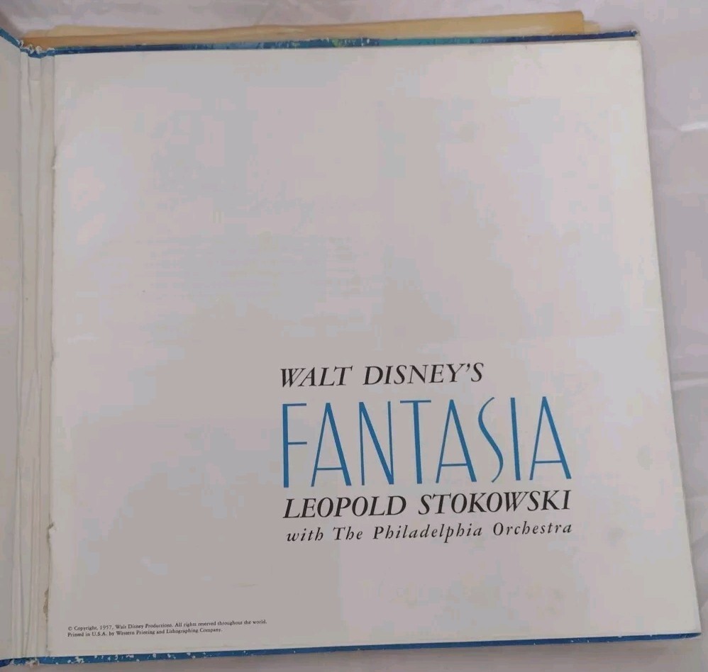 Disney's Fantasia, 1961 Disneyland Leopold Stokowski Vinyl Record