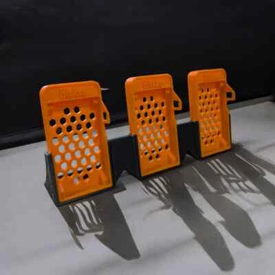 CRYPTOCLOAKS Triple BitAxe Stand - A simple good looking stand to show your three BitAxe's.