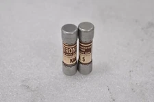 BUSSMAN FUSETRON KAA-5 MINIATURE FAST ACTING RECTIFIER FUSE 5AMP 130V (LOT OF 2)