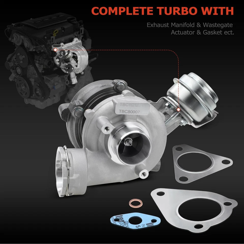 Turbocompresor para Audi A4 2000-2009 A6 Volkswagen Passat 00-08 Skoda Superb Foto 2 de 4