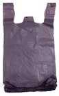 1000 Purple Plastic T-shirt Shopping Bags Handles Grocery 6"x3"x13"