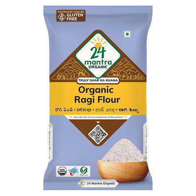 24 Mantra Bio Ragi Mehl, 500gms
