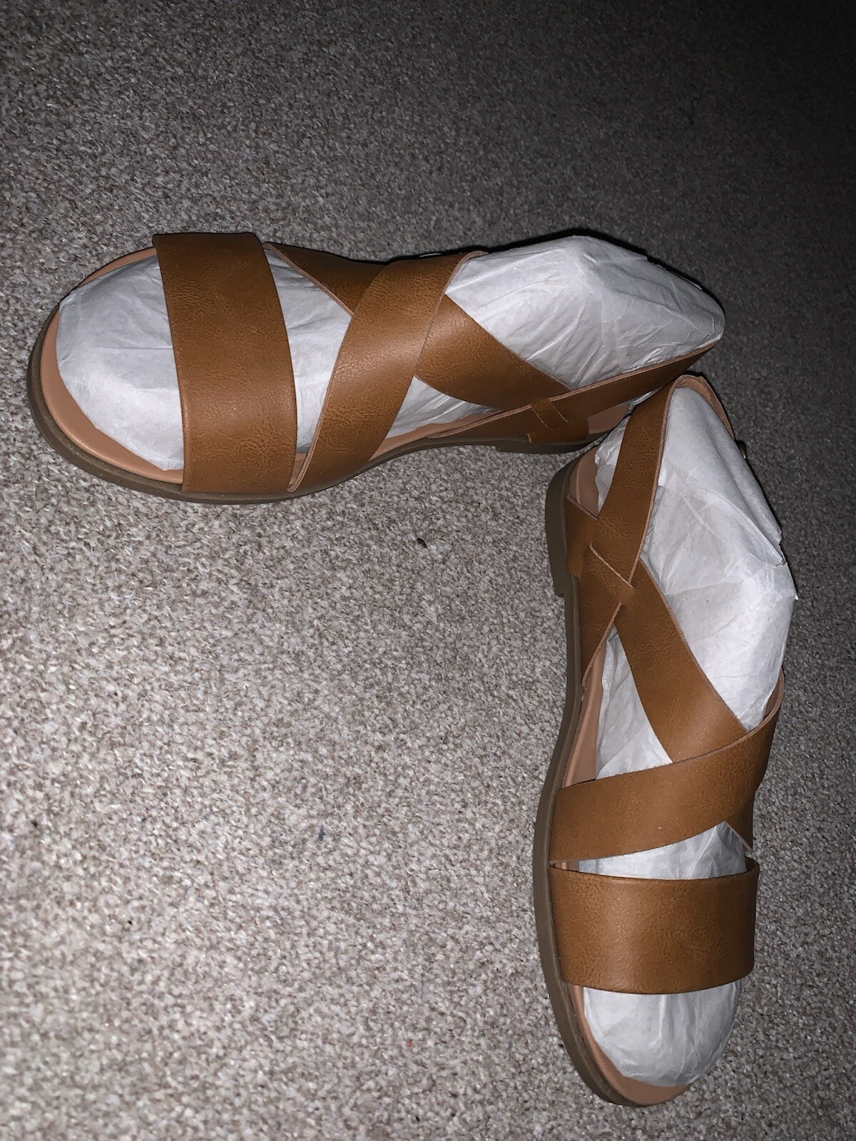 APL sandali piatti dorothy perkins marrone chiaro taglia 3