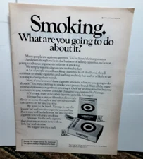 1973 Vantage Cigarettes vintage Original print ad 70s