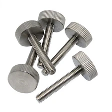 Flat Head Knurled Thumb Screws 303 Stainless Steel M3 M4 Thumbscrews 5~20 Length