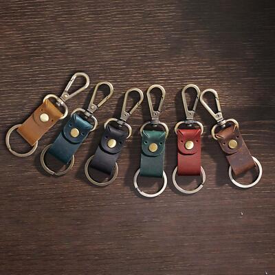 Leder Schlüsselanhänger, strapazierfähiger Schlüsselanhänger Halter mit Gürtelschlaufe