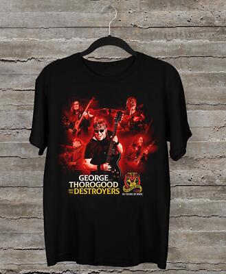 NEW George Thorogood  The Destroyers 2024 tour Black All Size Shirt