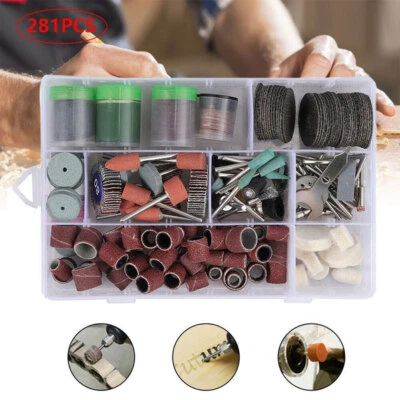 281x Rotary Drill Bit Tool Polishing Cutting Accessories Set For Dremel Grinding